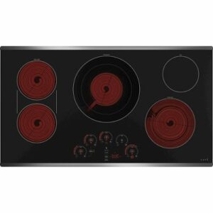 Café - 36" Electric Cooktop, Customizable - Stainless Steel on Black