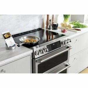 Café - 5.7 Cu. Ft. Slide-In Electric Induction Convection Range, Customizable - Stainless Steel