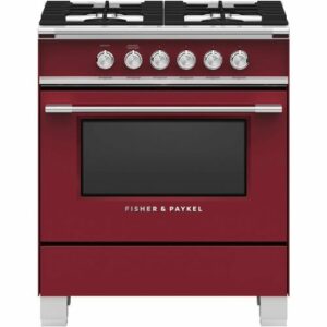 Fisher & Paykel - 3.5 Cu. Ft. Freestanding Gas Range - Red