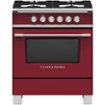 Fisher & Paykel - 3.5 Cu. Ft. Freestanding Gas Range - Red