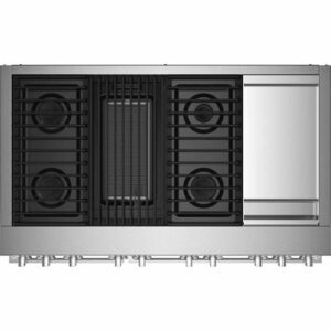 JennAir - NOIR 6.3 Cu. Ft. Self-Cleaning Freestanding Dual Fuel Convection Range - Stainless Steel