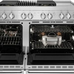 JennAir - NOIR 6.3 Cu. Ft. Self-Cleaning Freestanding Dual Fuel Convection Range - Stainless Steel