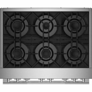 JennAir - RISE 5.1 Cu. Ft. Self-Cleaning Freestanding Dual Fuel Convection Range - Stainless Steel