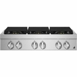 JennAir - NOIR 36" Built-In Gas Cooktop - Stainless Steel