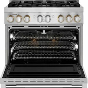 JennAir - RISE 5.1 Cu. Ft. Self-Cleaning Freestanding Gas Convection Range - Stainless Steel