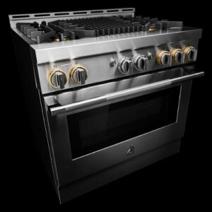 JennAir - RISE 5.1 Cu. Ft. Freestanding Gas Convection Range - Stainless Steel