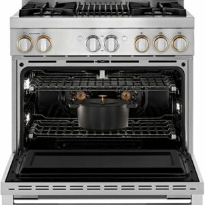 JennAir - RISE 5.1 Cu. Ft. Freestanding Gas Convection Range - Stainless Steel