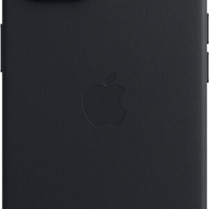 Apple - iPhone 14 Leather Case with MagSafe - Midnight