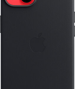 Apple - iPhone 14 Leather Case with MagSafe - Midnight