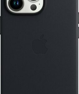 Apple - iPhone 13 Pro Leather Case with MagSafe - Midnight