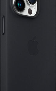 Apple - iPhone 14 Pro Leather Case with MagSafe - Midnight