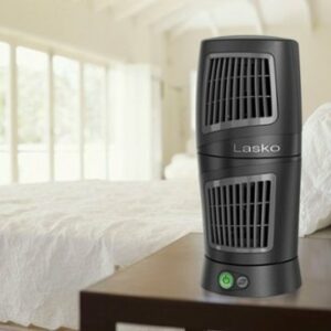 Lasko - 3- Speed Twist-Top Tower Fan - Black