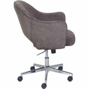 Serta - Valetta Fabric Home Office Chair - Gray/Chrome