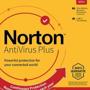 Norton - AntiVirus Plus (1 Device) Antivirus Software + Password Manager + Smart Firewall + PC Cloud Backup (1 Year Subscription) - Android, Mac OS, Windows, Apple iOS