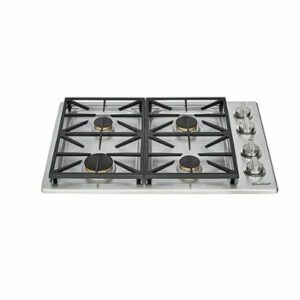 Dacor - Professional 30" Built-In Gas Cooktop with 4 burners with SimmerSear , Natural Gas - Silver Stainless Steel