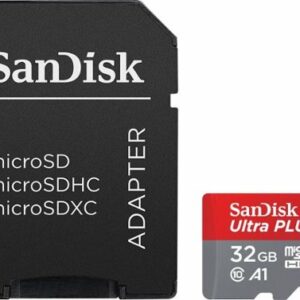 SanDisk - Ultra PLUS 32GB microSDHC UHS-I Memory Card