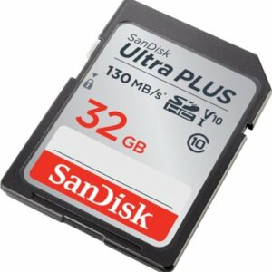 SanDisk - Ultra Plus 32GB SDHC UHS-I Memory Card