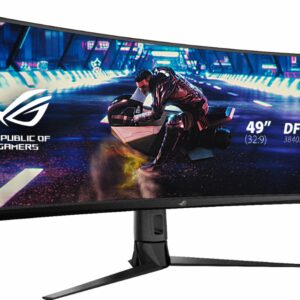 ASUS - ROG Strix 49” Curved FHD 144Hz FreeSync Gaming Monitor with HDR (DisplayPort,HDMI,USB) - Black