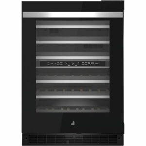 JennAir - 45-Bottle Built-In Dual Zone Wine Cellar - Black