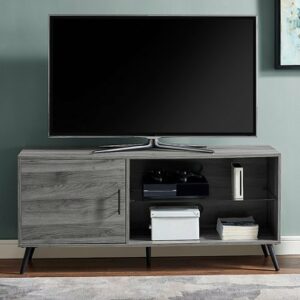 Walker Edison - TV Cabinet for Most Flat-Panel TVs Up to 56" - Slate Gray