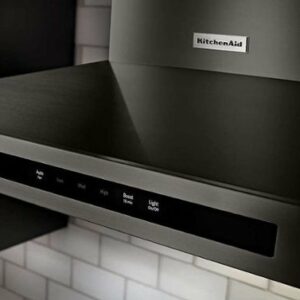 KitchenAid - 30" Externally Vented Range Hood - Black Stainless Steel