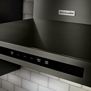 KitchenAid - 36" Externally Vented Range Hood - Black Stainless Steel