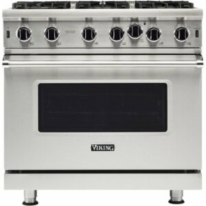 Viking - Professional 5 Series 5.1 Cu. Ft. Freestanding LP Gas Convection Range - Stainless Steel