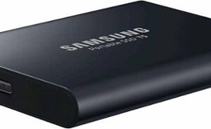 Samsung - Geek Squad Certified Refurbished T5 2TB External USB Type C Portable Solid State Drive - Deep black