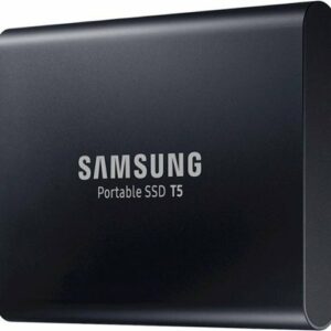 Samsung - Geek Squad Certified Refurbished T5 2TB External USB Type C Portable Solid State Drive - Deep black