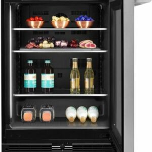 JennAir - NOIR 5.2 Cu. Ft. Built-In Mini Fridge - Stainless Steel