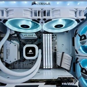 CORSAIR - LL Series, LL120 RGB, 120mm RGB LED Fan, Triple Pack with Lighting Node PRO - White