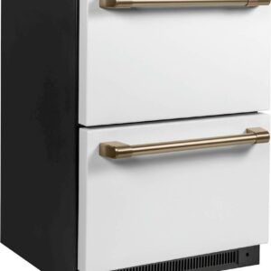 Café - 5.7 Cu. Ft. Built-In Dual-Drawer Refrigerator - Matte White