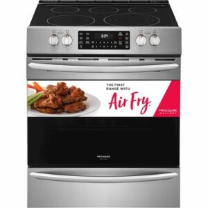 Frigidaire - Gallery 5.4 Cu. Ft. Freestanding Electric Air Fry Range with Self and Steam Clean - Stainless Steel