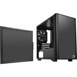 Thermaltake - Versa H17 Micro ATX Mini Tower Case - Black