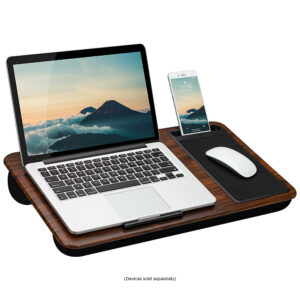 LapGear - Home Office Lap Desk for 15.6" Laptop - Espresso Woodgrain