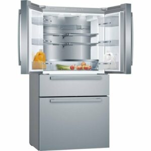 Bosch - 800 Series 21 Cu. Ft. 4-Door French Door Counter-Depth Smart Refrigerator - Stainless Steel