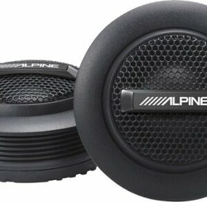 Alpine - S-Series 1" Car Tweeters (Pair) - Black