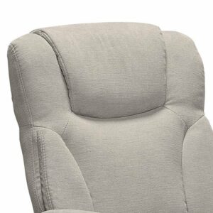 Serta - Connor Upholstered Executive High-Back Office Chair with Lumbar Support - Microfiber - Gray