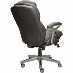 Serta - Works Bonded Leather Executive Chair - Gray