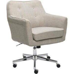 Serta - Ashland Fabric & Memory Foam Home Office Chair - Lure Light Gray