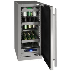 U-Line - 5 Class 72-Can Beverage Cooler - Stainless Steel