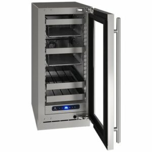 U-Line - 5 Class 8-Bottle Wine Refrigerator - Stainless Steel