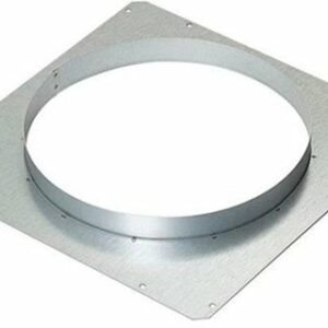 Zephyr - Front Panel Rough-In Plate with 10 in. Round for Lift Downdraft - Silver