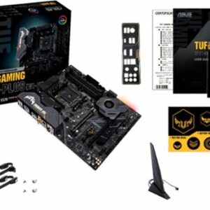 ASUS - TUF GAMING X570-PLUS (WI-FI) (Socket AM4) USB-C Gen2 AMD Motherboard with LED Lighting