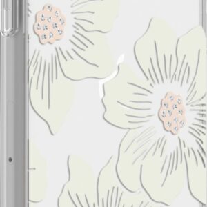 kate spade new york - Protective Hard Shell Case for Apple® iPhone® 11 Pro - Cream With Stones/Hollyhock Floral Clear