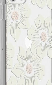 kate spade new york - Protective Hard Shell Case for Apple® iPhone® 11 Pro Max - Cream With Stones/Hollyhock Floral Clear