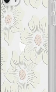 kate spade new york - Protective Hard Shell Case for Apple® iPhone® 11 Pro Max - Cream With Stones/Hollyhock Floral Clear