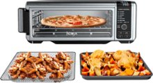 Ninja - Foodi 8-in-1 Digital Air Fry Oven, Toaster, Flip-Away Storage, Dehydrate, Keep Warm - Stainless Steel/Black