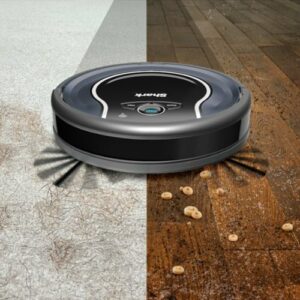 Shark - ION Robot RV761, Wi-Fi Connected, Robot Vacuum with Multi-Surface Cleaning - Black/Navy Blue