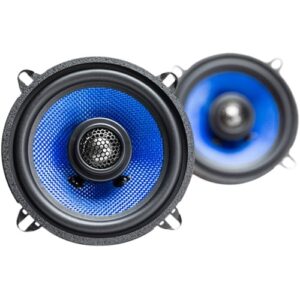 Hifonics - Alpha 5-1/4" 2-Way Car Speakers with Woven Glass Fiber Composite Cones (Pair) - Blue/Black